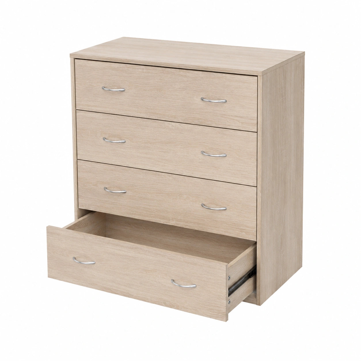 Credenza Moderna in Rovere con 4 Cassetti per Soggiorno