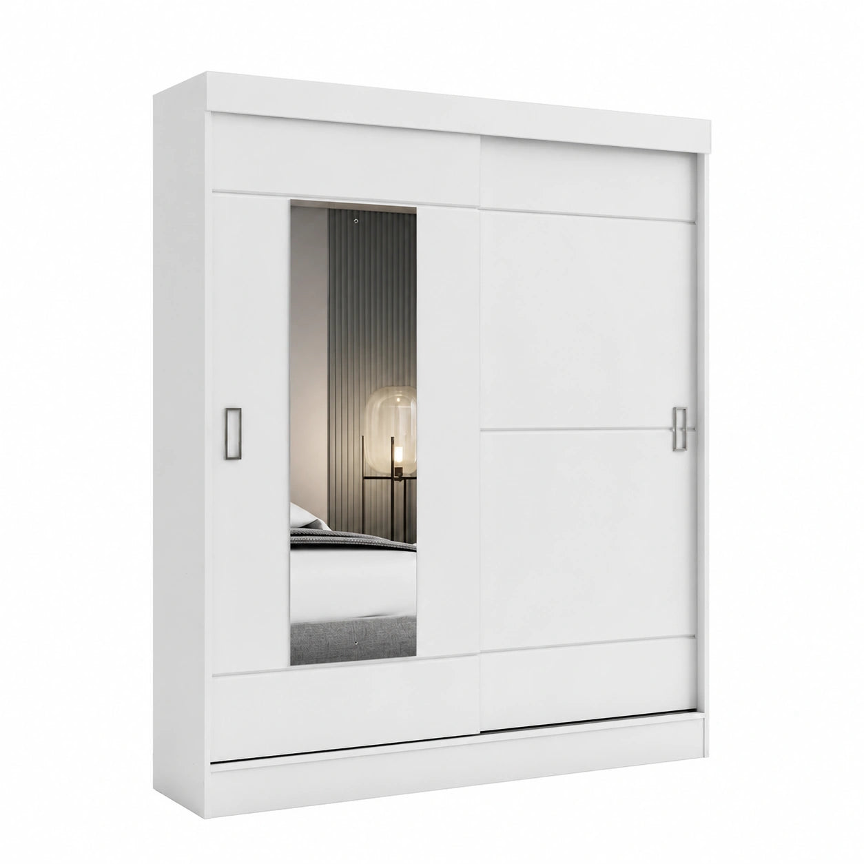 Armadio Bayron con Cassetti in Bianco Moderno