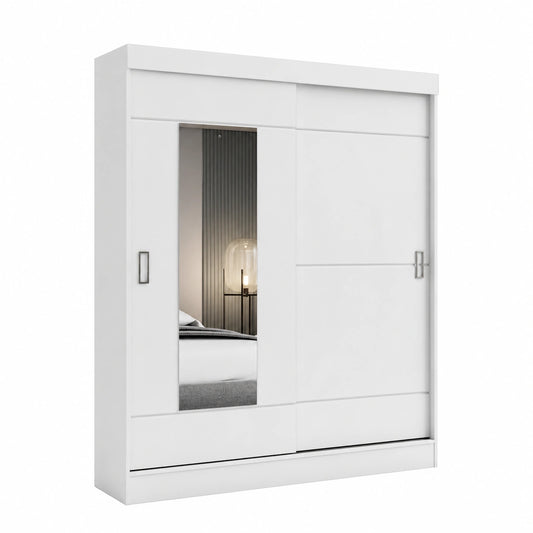 Armadio Bayron con Cassetti in Bianco Moderno
