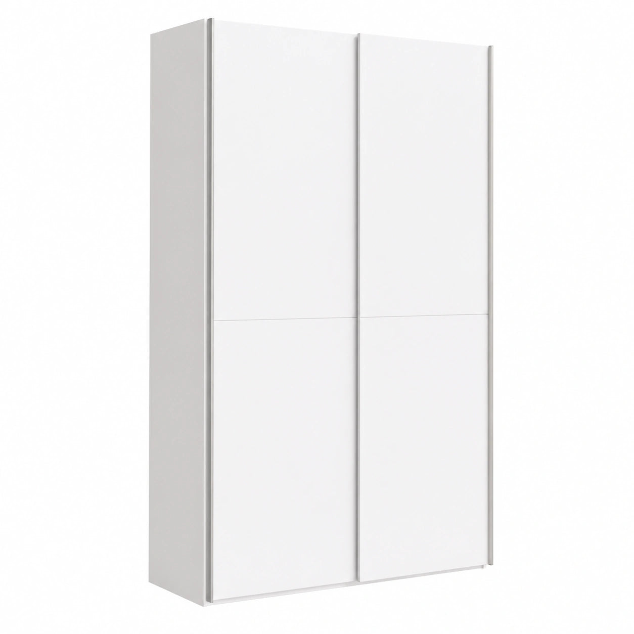 Armadio in Laminato con Ante Scorrevoli e 6 Ripiani, 120x191x42 cm