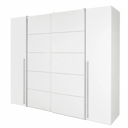 Armadio Moderno con Ante Scorrevoli e Ripiani, Disponibile in Vari Colori, Dimensioni 270,3x210x61,2 cm