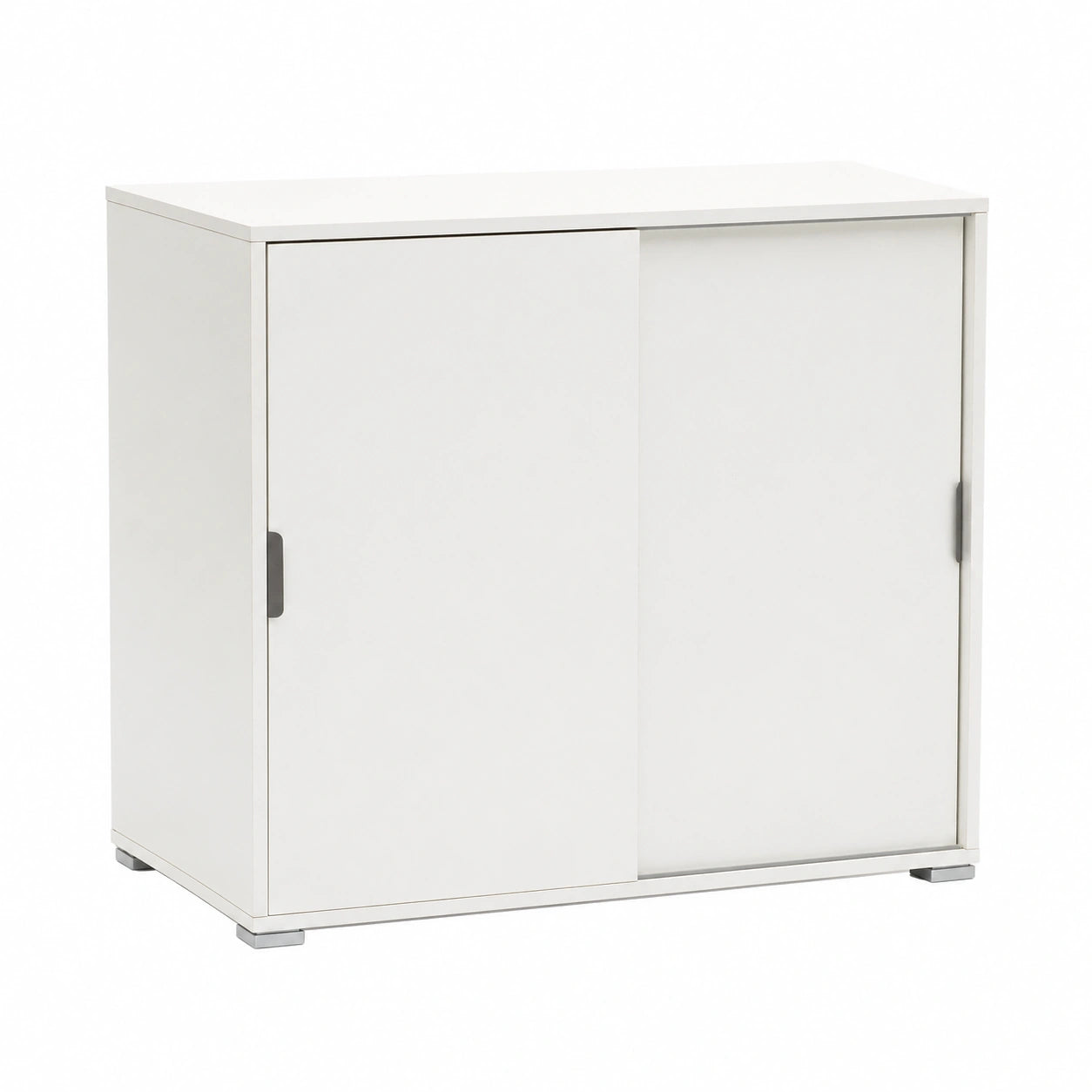 Scarpiera con Ante Scorrevoli, Legno Bianco, 38x75x85 cm, Già Montata